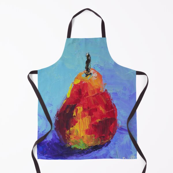 Item preview, Ripe Red Pear Oil Painting Print designed and sold by NatalyMak.