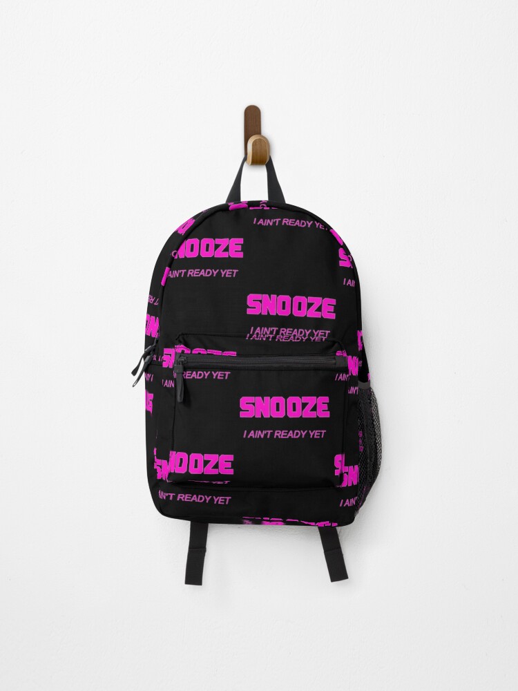 Thumbnail 1 of 3, Backpack, Snooze Pink designed and sold by DesignandDream.