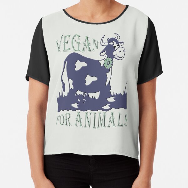 VEGAN FOR ANIMALS Chiffon Top