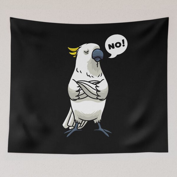 Item preview, Stubborn Cockatoo Parrots Bird designed and sold by ZimStar.
