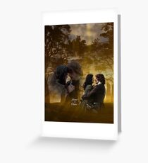 Jamie and Claire at Craigh na dun. Greeting Card