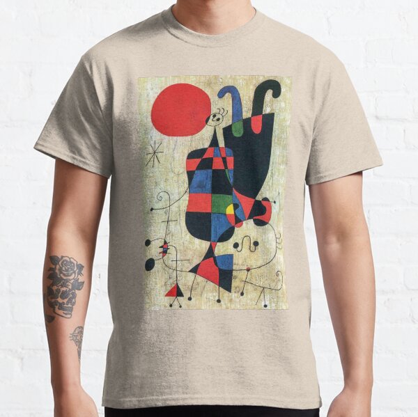 Figures and Dog in Front of the Sun | Miro | Classic T-Shirt
