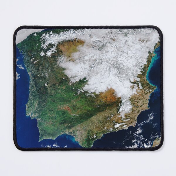Item preview, Heavy snowfall in Spain seen from space designed and sold by Raureif.
