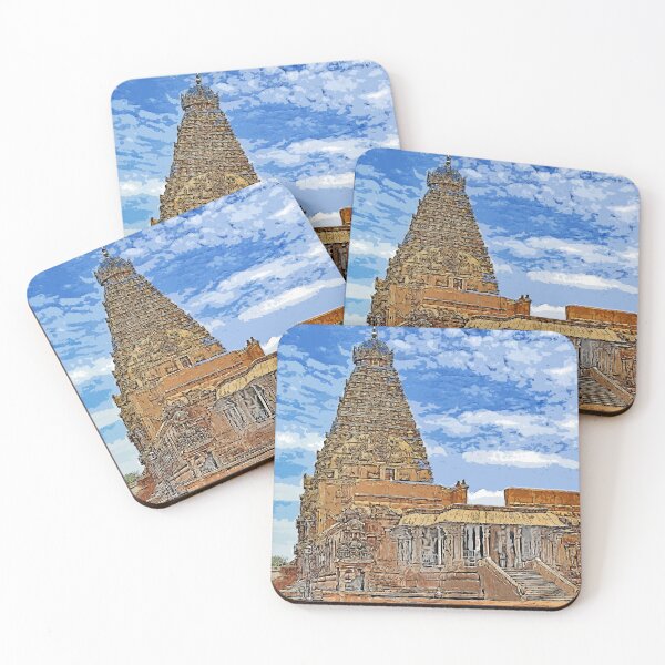 Item preview, Brihadishwar Temple, India color art designed and sold by artdragongift 15.