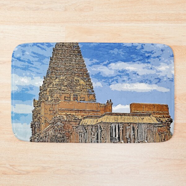 Item preview, Brihadishwar Temple, India color art designed and sold by artdragongift 15.
