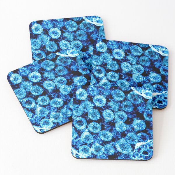 Item preview, Virus Particles under Microscope designed and sold by debjaynedesign.
