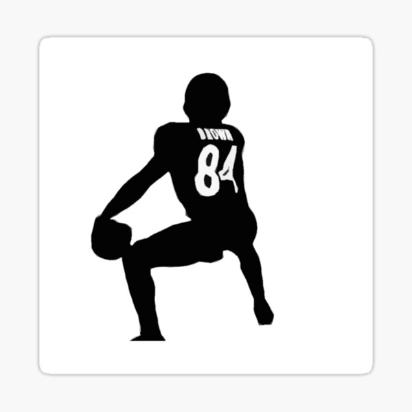 Antonio Brown Jersey Sticker for Sale by GideonJohnsto