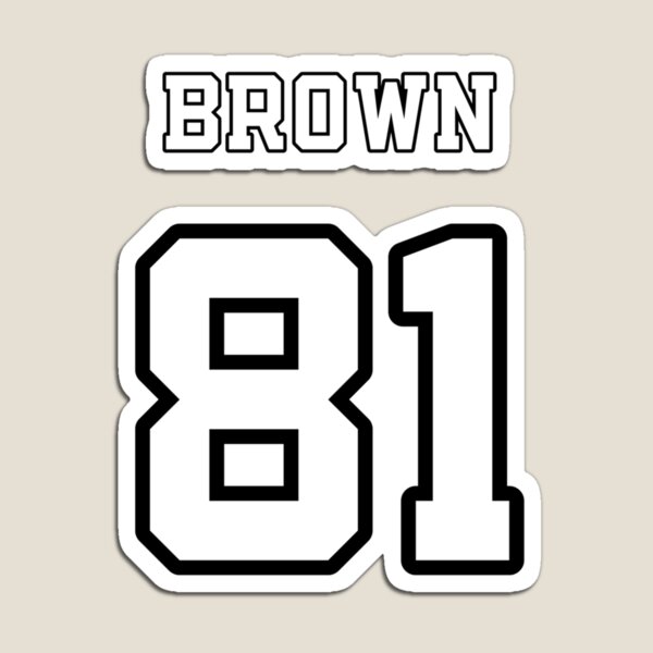 Antonio Brown Jersey Sticker for Sale by GideonJohnsto