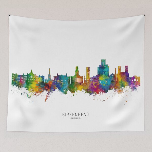 Item preview, Birkenhead England Skyline designed and sold by ArtPrints.