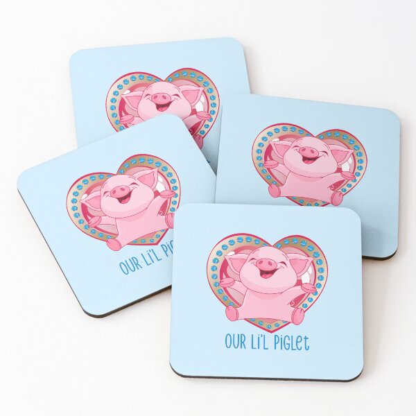 Item preview, Our Li’l Piglet (on Blue) designed and sold by PawsitiveMum.