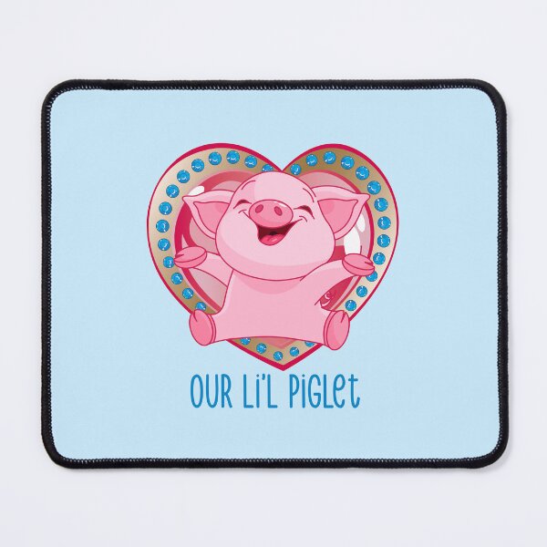 Item preview, Our Li’l Piglet (on Blue) designed and sold by PawsitiveMum.