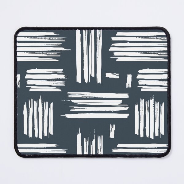 Item preview, White cross brush stroke line pattern designed and sold by Nesdigiart.