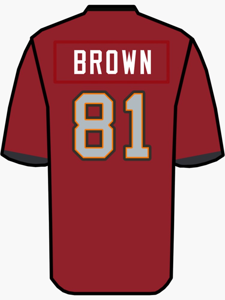 Antonio Brown Jersey Sticker for Sale by GideonJohnsto