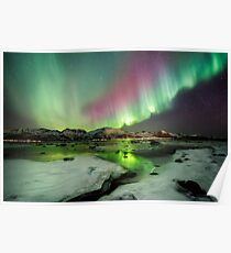 Ice and the Northern Lights Poster