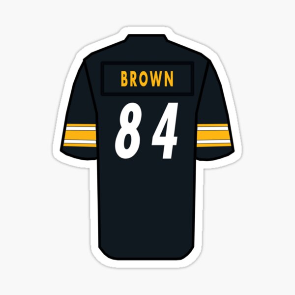 Antonio Brown Jersey Sticker for Sale by GideonJohnsto Redbubble