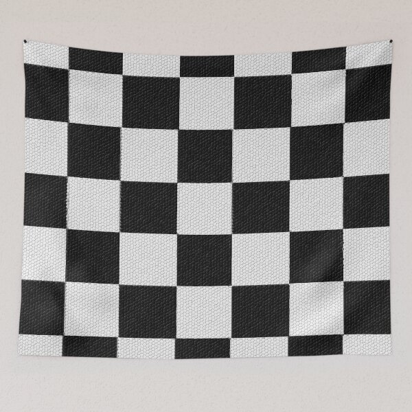 Item preview, Checkerboard Mosaic Structure, original gifts for women, chess lovers designs designed and sold by Kirei-Lily.