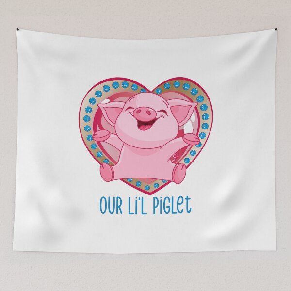 Item preview, Our Li’l Piglet (on White) designed and sold by PawsitiveMum.