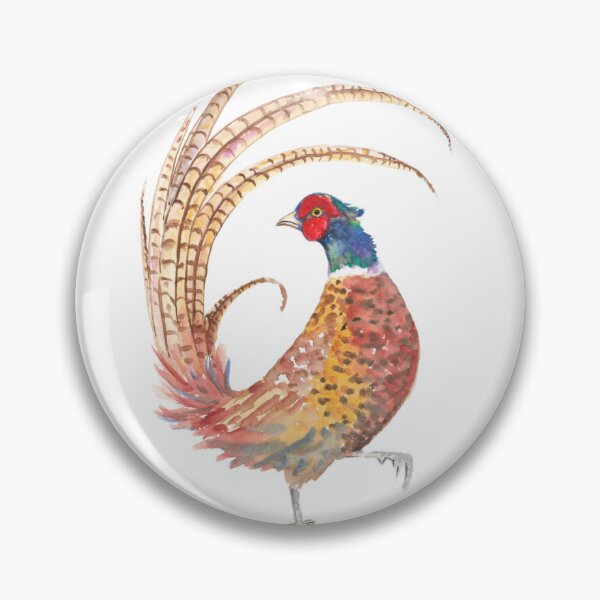 Item preview, Pheasant standing proud. Wild Bird with big Feathers designed and sold by Marjansart.