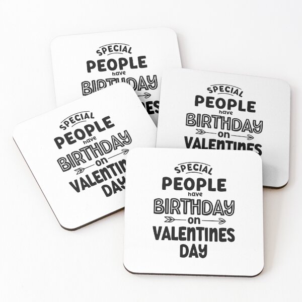 Item preview, Special People Have Birthday On Valentines Day February Birthday Gift designed and sold by JooArtPrints  ★★★★★.