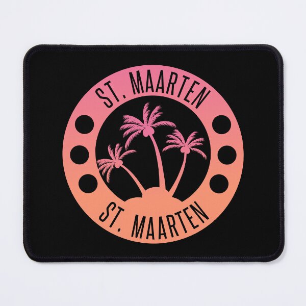 Item preview, St. Maarten Pink and Coral Gradient | Sint Maarten | Saint Martin | Vacation, holiday trip, Travel gifts designed and sold by Violet Treasures.
