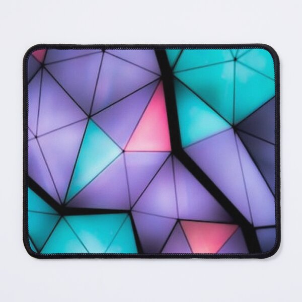 Item preview, Pleasant aqua, lavender and  pink shades in geometrical pattern prints designed and sold by ThamaraiSelvi.