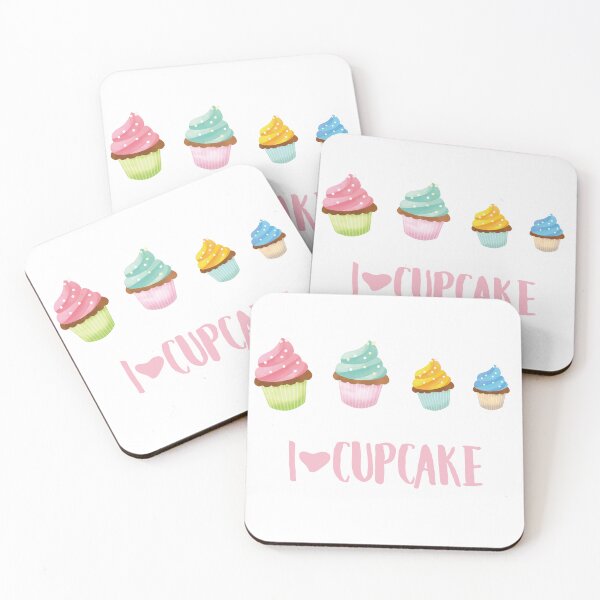 Item preview, Fancy Pink Mint Yellow Blue Cupcake  designed and sold by yuzudesign.