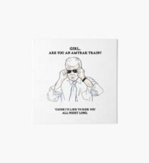 Biden Amtrak Valentine Art Board