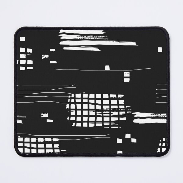 Item preview, White abstract brush stroke line and dot pattern designed and sold by Nesdigiart.