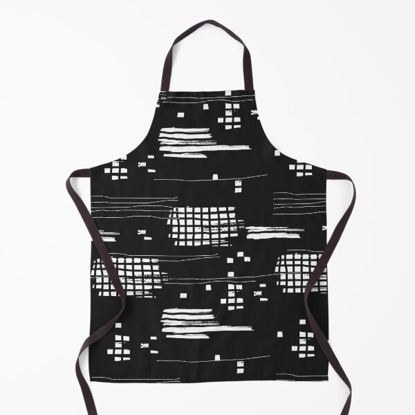 Item preview, White abstract brush stroke line and dot pattern designed and sold by Nesdigiart.
