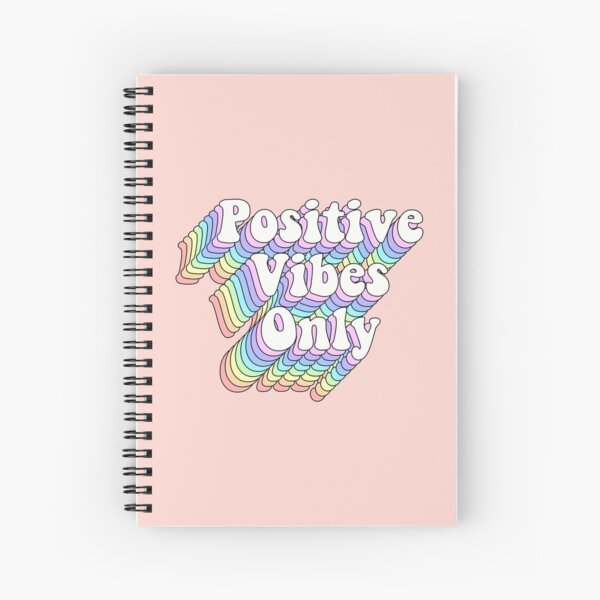 Good Vibes Only Notebook: Cute Floral Matte Cover With