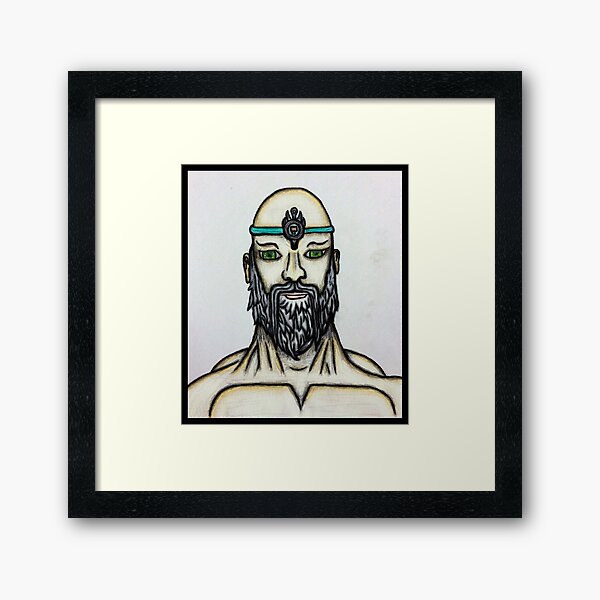 Sketch Spiritual Master Framed Art Print