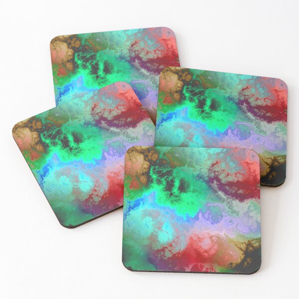 Item preview, Red Green and Brown Vivid Cosmic Clouds designed and sold by SeaChangeDesign.