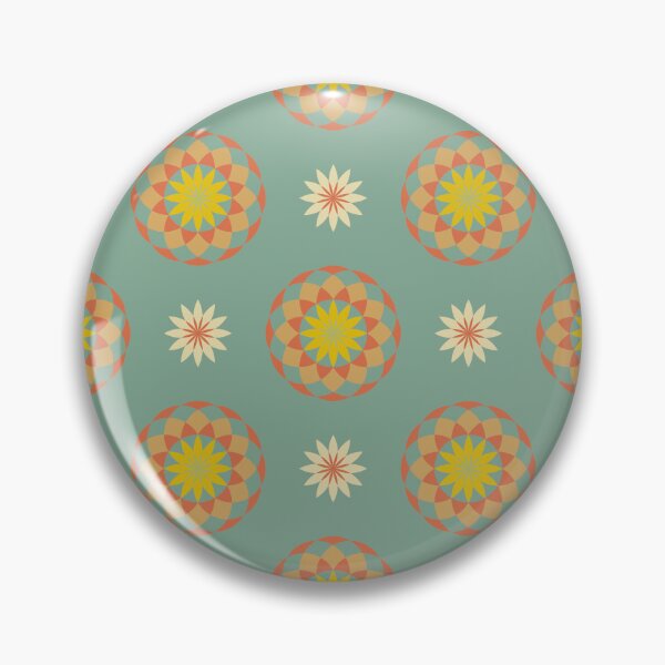Item preview, Blomma, Vintage Flower Pattern in Retro Color Style designed and sold by BesanoStyle.