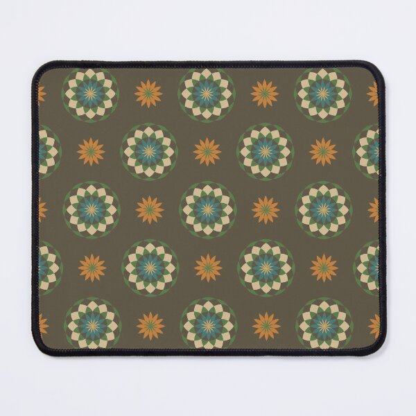 Item preview, Blomma, Vintage Flower Pattern in Retro Color Style designed and sold by BesanoStyle.