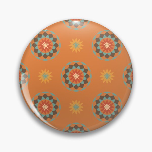 Item preview, Blomma, Vintage Flower Pattern in Retro Color Style designed and sold by BesanoStyle.