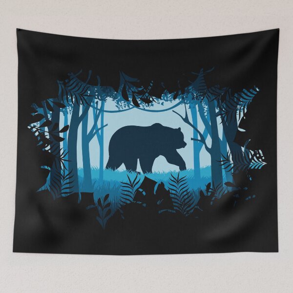 Item preview, Silhouette Bear In The Wildlife designed and sold by Yernarb.