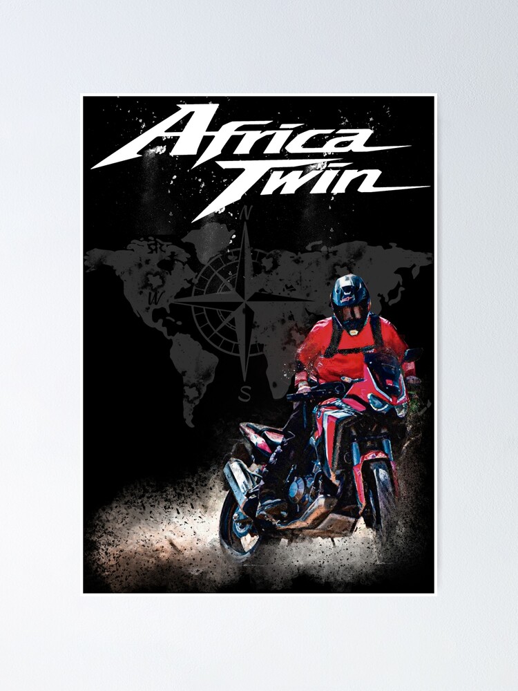 Póster «Honda CRF 1000l CRF1100L Africa Twin 2021 2022» de Evomotoarte ...