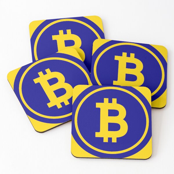 Item preview, BITCOIN IN A BEAUTIFUL GOLD AND BLUE COLOR. designed and sold by marie1919.