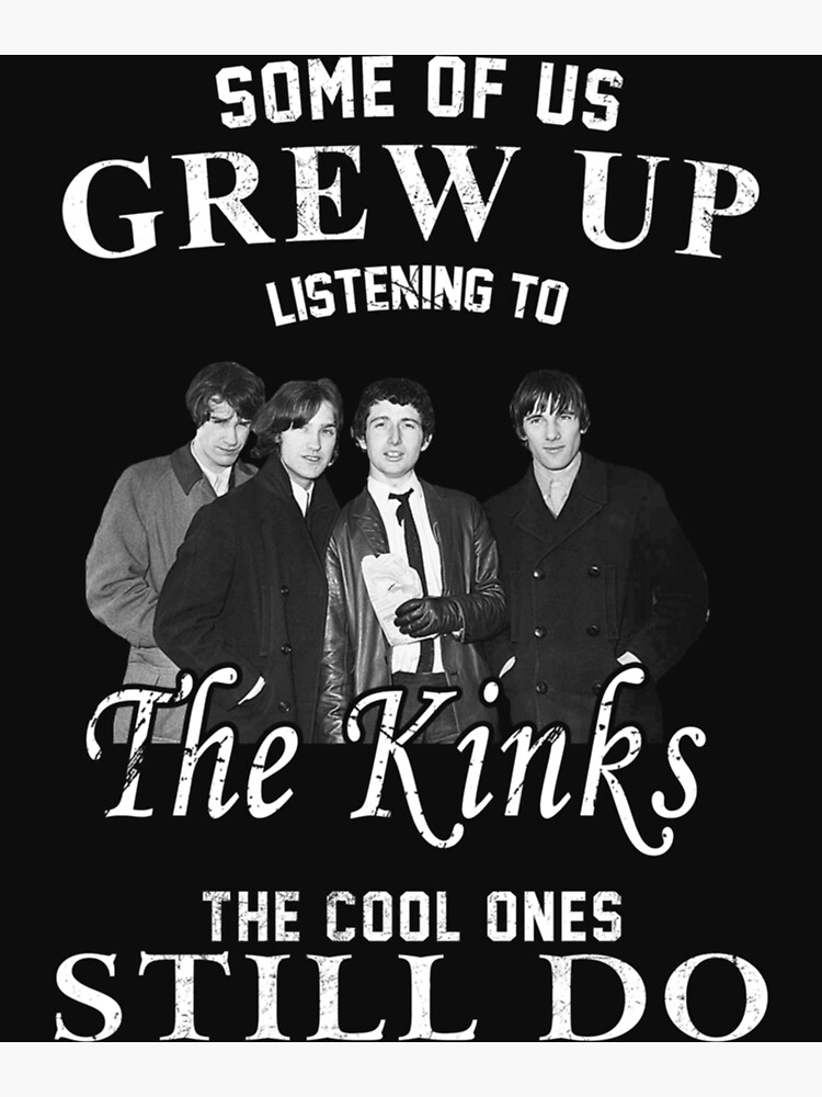 Disover Rock The Kinks Band Main Members Premium Matte Vertical Poster