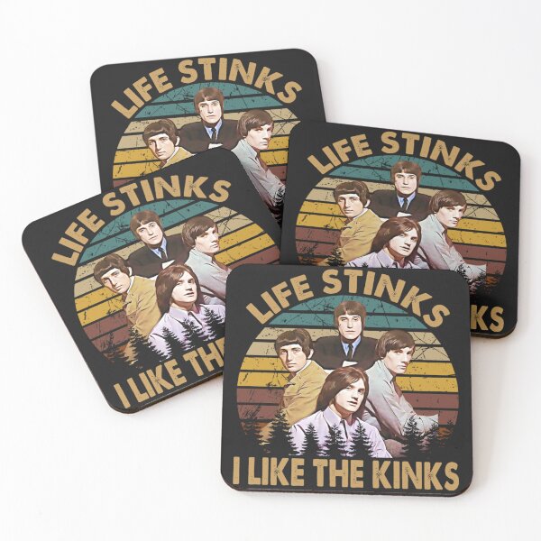 Aperçu de l'œuvre Membres principaux du groupe Rock The Kinks créée et vendue par HAZEL123design.