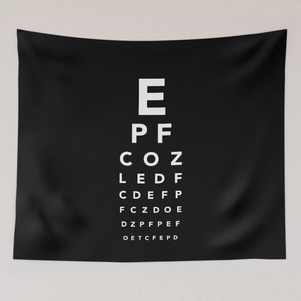 Item preview, Eye Chart Optician Snellen Chart Letters Table designed and sold by SuperFreshArt.