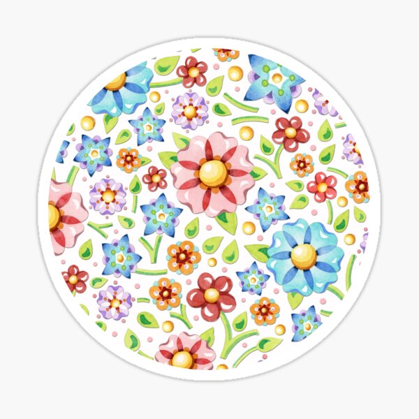 Ditsy Millefiori Pattern Sticker