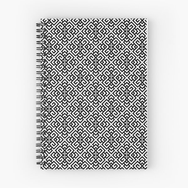 Item preview, Structural Waves - Makosh - Slavic Geometric Rhombic White Black Folk Motive Ornament designed and sold by GrandTartaria.