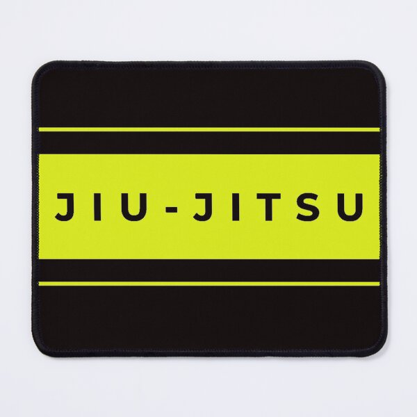 Aperçu de l'œuvre BJJ Jiu Jitsu Minimal Design Jaune créée et vendue par HootVault.
