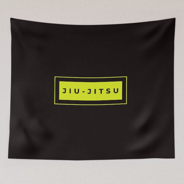 Aperçu de l'œuvre BJJ Jiu Jitsu Minimal Design Jaune créée et vendue par HootVault.