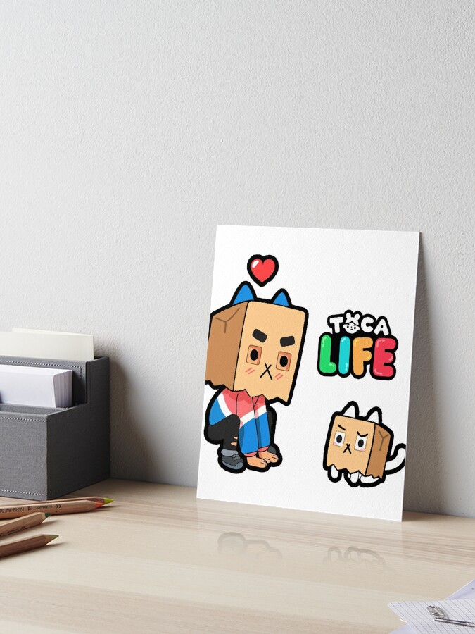 toca boca character pack Art Board Print for Sale by Pocapoㅤ