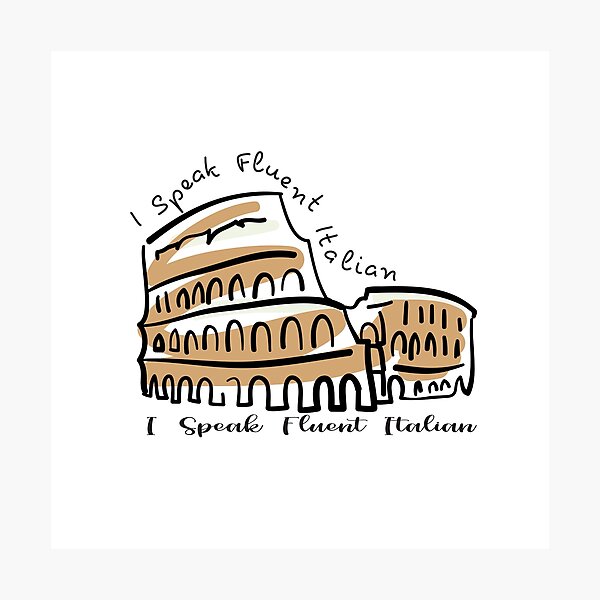 Item preview, I Speak Fluent Italian designed and sold by Toishi148.