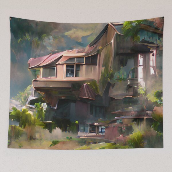 Item preview, house,nature,art,beaty,landscape,picture designed and sold by PrintArtBank.
