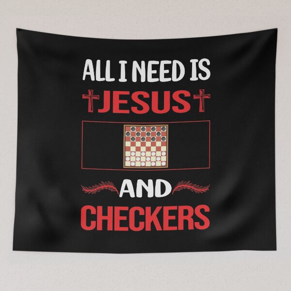 Item preview, Funny Jesus Checkers designed and sold by DougPoulos.