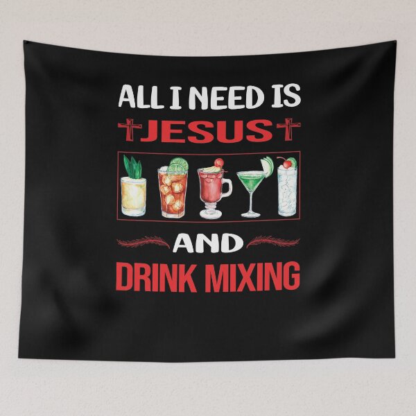Item preview, Funny Jesus Drink Mixing Mixologist Mixology Cocktail Bartending Bartender designed and sold by DougPoulos.